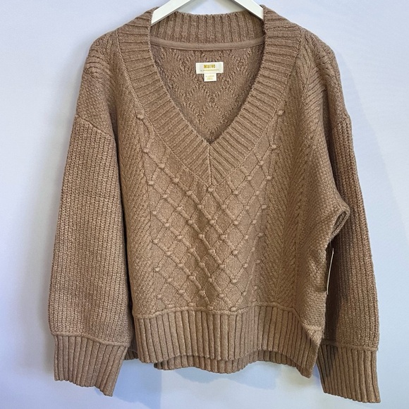 NWT Anthropologie The Tillie V-Neck Pullover Sweater by Maeve XL - Picture 11 of 14